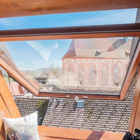 Apartment Neu Deluxe Muensterblick, Maisonette, Kingsize Bett, Kueche, Netflix, Aussicht, E-kamin Bad Sackingen