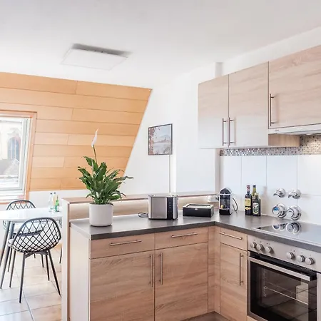 Neu Deluxe Muensterblick, Maisonette, Kingsize Bett, Kueche, Netflix, Aussicht, E-kamin